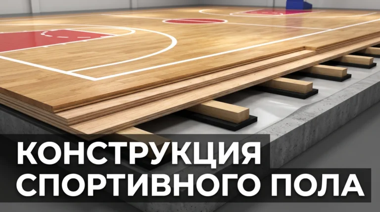 Конструкция спортивного пола: лаги, амортизаторы, монтаж